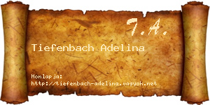 Tiefenbach Adelina névjegykártya